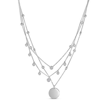 Collier pampilles 3 rangs Argent 925 LUCIE