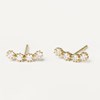 Boucles d'Oreilles Pdpaola Motion White Tide - vue V1