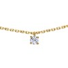 Collier Brillaxis solitaire oxyde or 18 carats - vue V1