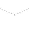 Collier solitaire or 18 carats oxyde griffes - vue V2