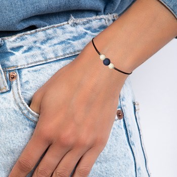 Bohemian SC bracelet decorated with sparkling beads