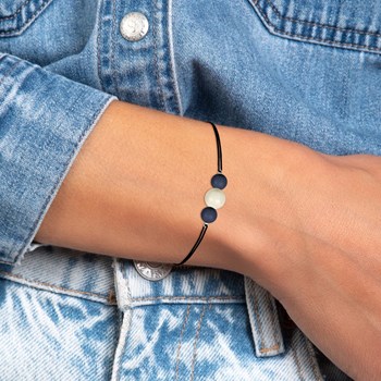 Bohemian SC bracelet decorated with sparkling beads