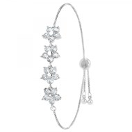 Bracelet fleurs SC Crystal orné de Zirconium