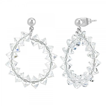 Boucles d'oreilles SC Crystal ornées de Cristaux scintillants