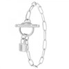 Bracelet cadenas en acier inoxydable SC Crystal - vue V1