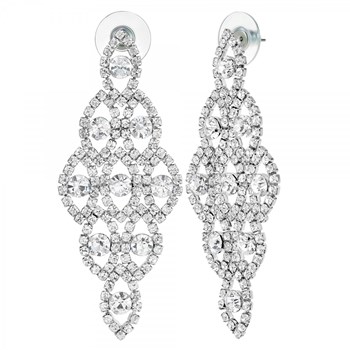 Boucles d'oreilles SC Crystal ornées de Cristaux scintillants