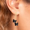 Boucles d'oreilles papillons ornées de cristaux scintillants par SC Bohème - vue V2