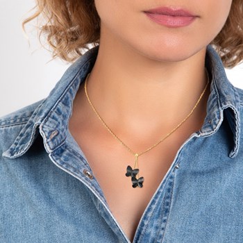 Vlinderketting met fonkelende kristallen van SC Bohème