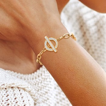 Bohemian SC armband met fonkelende kristallen