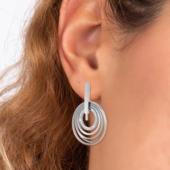 Boucles d'oreilles SC Crystal ornées de Cristaux scintillants