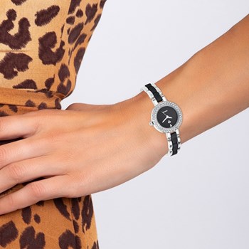 Montre Cassandra élégante SC Crystal ornée d'un véritable diamant