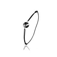 Bracelet élastique noir SC Crystal orné de Cristaux scintillants