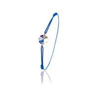 Bracelet élastique bleu SC Crystal orné de Cristaux scintillants