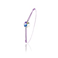 Bracelet élastique violet clair SC Crystal orné de Cristaux scintillants