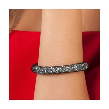 Black tube bracelet SC Crystal