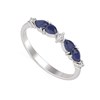 Bague ADEN Saphir et diamants sur Argent 925 1.97grs - vue V1