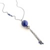 Sautoir Ethnique Lapis Lazuli Argent 925 - vue V1