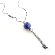 Sautoir Ethnique Lapis Lazuli Argent 925