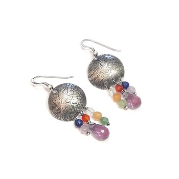 Boucles D'Oreilles Ethniques Salvador Argent 925