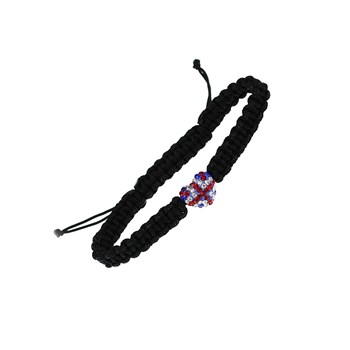 English flag bracelet in sparkling crystal