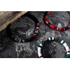 Bracelet Perles Heishi Jaspe Vert Et Rouge - vue V3