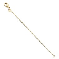 Extension de chaîne rallonge pour collier bracelet chaine de cheville Plaqué OR 750 3 microns