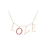 Collier LOVE - Plaqué or