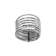 Bague semainier ciselée - Argent
