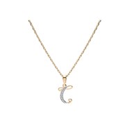 Collier Initiale Plaqué or - Lettre C