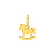Pendentif cheval à bascule - Plaqué or