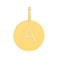 Pendentif Initiale Lettre A - Plaqué or
