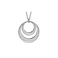 Collier Argents - 2 Cercles  Personnalisable