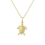 Collier tortue Plaqué OR 750 3 microns