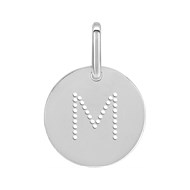 Pendentif Initiale Lettre M - Argent