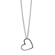 Collier mini coeur Charly argent 40 cm