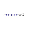 Bracelet Argent - Boules facettes bleues - vue V1
