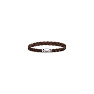 Bracelet Tressé - Cuir marron