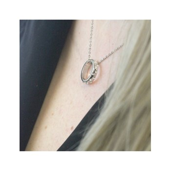 Joy pendant - Silver and crystal