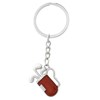 Porte-clés sac de golf 3 clubs caddie rouge - vue V1