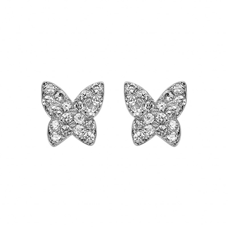 Boucles d'oreilles Papillon - Argent