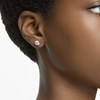 Clous d'oreilles Swarovski Constella dorés - vue V2