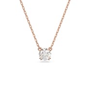 Pendentif Swarovski Constella rosé rond blanc