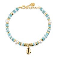 Bracelet souple Agatha O'Soleil turquoise
