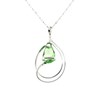Collier Andréa Marazzini Florence vert peridot - vue V1
