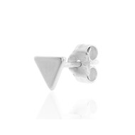Piercing Agatha triangle argent ligne Equilatero