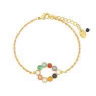 Bracelet Agatha - FEMINITE- multicolore , doré