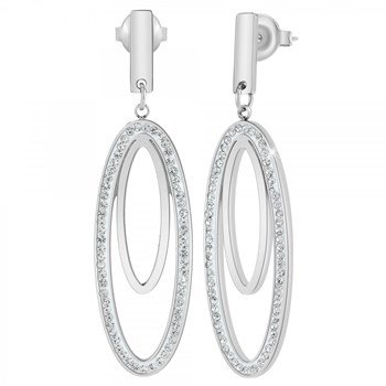 Boucles d'oreilles SC Crystal ornées de Cristaux scintillants