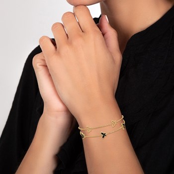 Roestvrijstalen vlinderarmband van SC Bohème