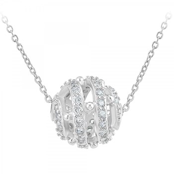 SC Kristallen halsketting met fonkelende kristallen