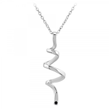 Collier SC Crystal orné d'un véritable diamant noir